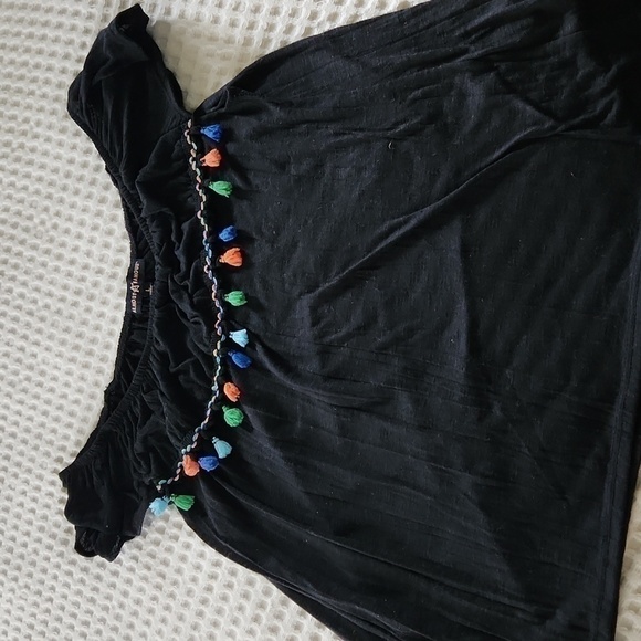 Off shoulder blouse with Tassel Festival Bohemian Party Hispanic Heritage - Picture 4 of 4